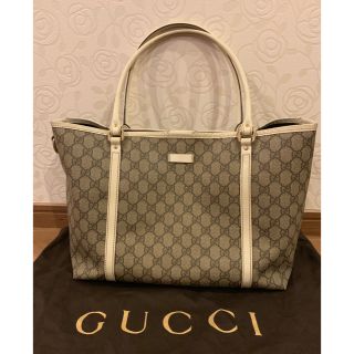 グッチ(Gucci)の【GUCCI】グッチ トートバッグ 白(トートバッグ)