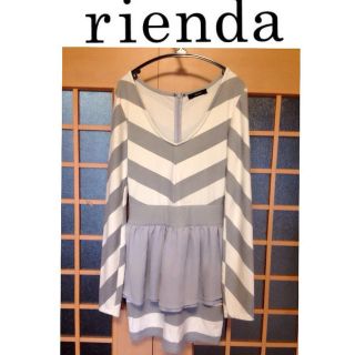 リエンダ(rienda)のrienda★ペプラムワンピース(ミニワンピース)