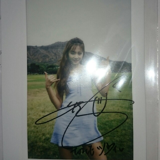 TWICE ツウィ 直筆サイン 入り ポラロイド写真の通販 by たか九郎's