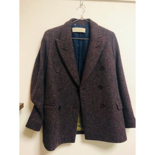 ポールスミス(Paul Smith)のポールスミス  × ハリスツイード レディース Pコート ツイードコート40(ピーコート)