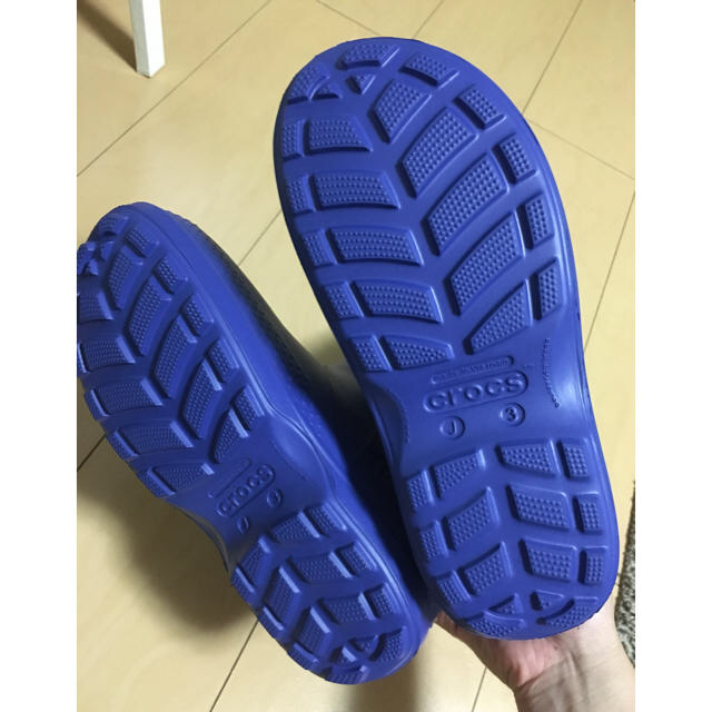 crocs(クロックス)の【新品未使用】CROCS レインブーツ キッズ/ベビー/マタニティのベビー靴/シューズ(~14cm)(長靴/レインシューズ)の商品写真