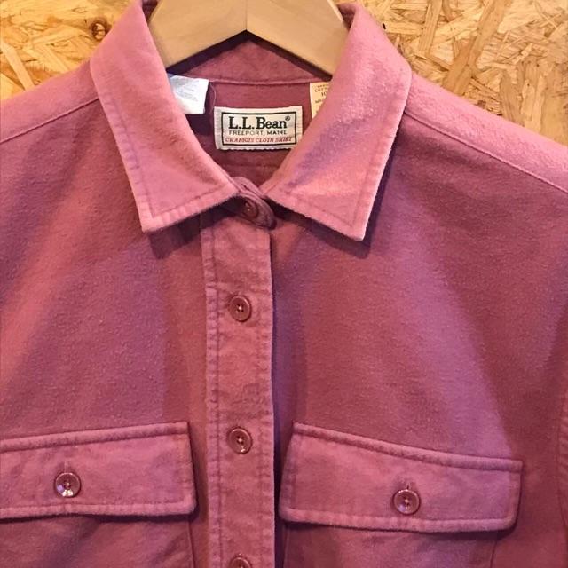 L.L.Bean - LLBean USA製 ヴィンテージ ウールシャツ ピンク 70s 80sの