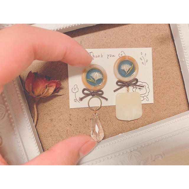 NEW‪‪☺︎‬ ハンドメイドのアクセサリー(ピアス)の商品写真