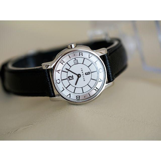 美品 ブルガリ ソロテンポ ST29 ホワイト レディース Bvlgari 美品 ブルガリ ソロテンポ ST29 ホワイト レディース Bvlgari