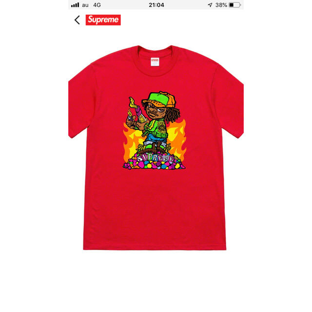 Supreme Molotov Kid Tee 赤 L 国内正規品