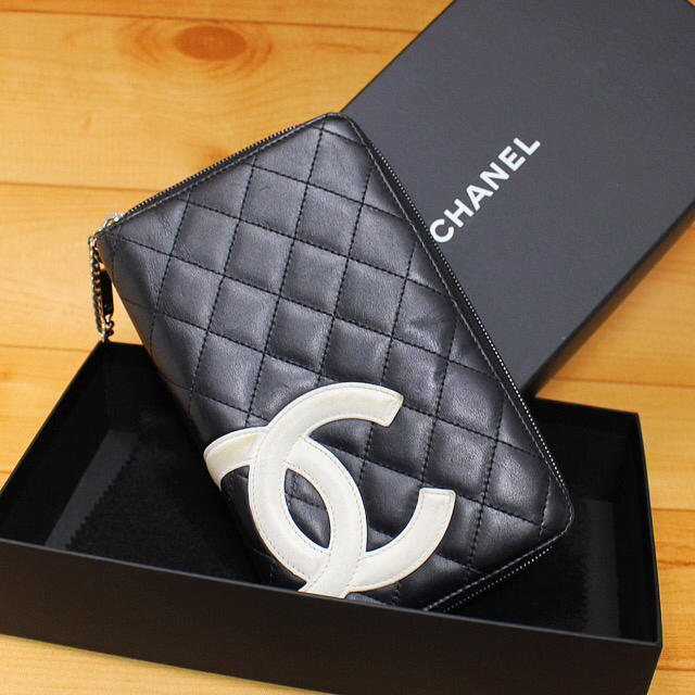 正規品【良品】CHANEL カンボンライン  オーガナイザー 長財布ファッション小物