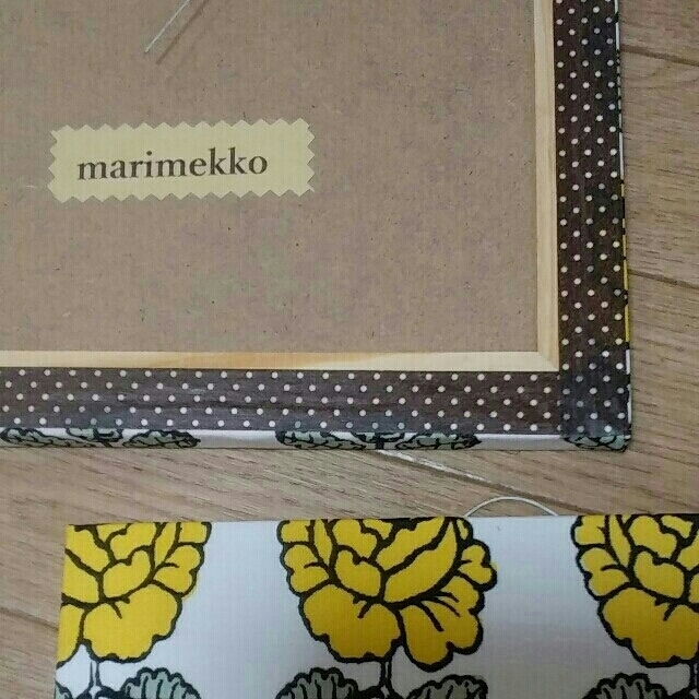 marimekko(マリメッコ)のマリメッコ 　ヴィヒキルース　ファブリックパネル　ブルー ハンドメイドのインテリア/家具(ファブリック)の商品写真