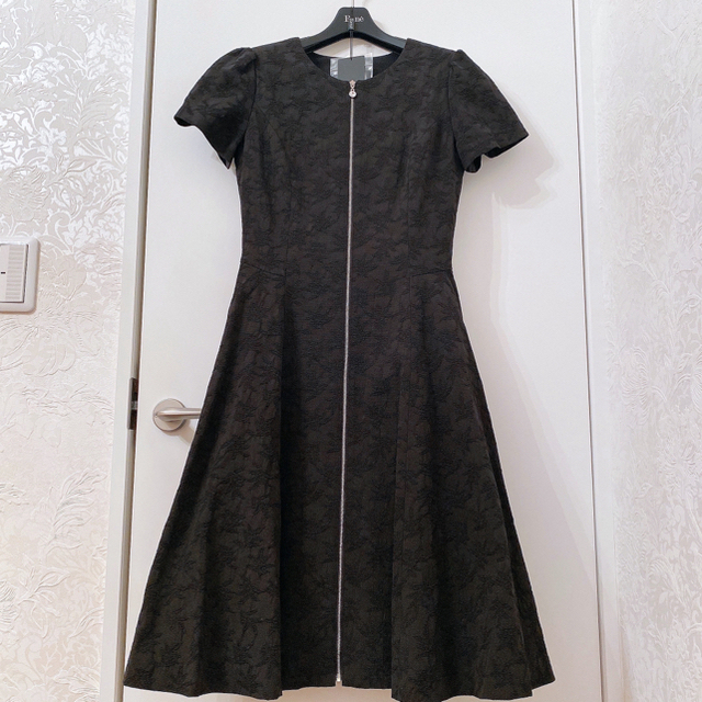 新品タグ付き】Rene ルネ フロントジップドレス ワンピース 34-