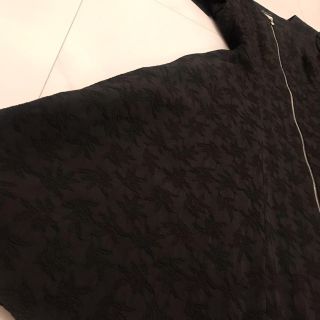 【美品】Rene デニム フレンチ袖 前ジッパーワンピース 32サイズ