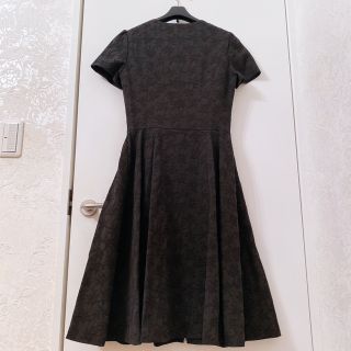 【美品】Rene デニム フレンチ袖 前ジッパーワンピース 32サイズ