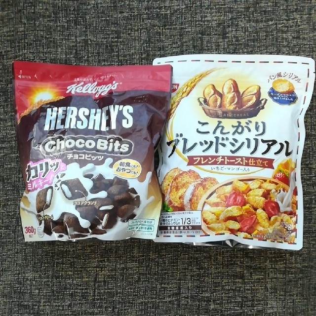 日清食品(ニッシンショクヒン)のチョコビッツ ケロッグ こんがりブレッドシリアル シスコ ハーシーズ フレーク 食品/飲料/酒の食品(菓子/デザート)の商品写真