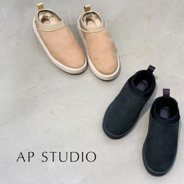 新品⁑AP STUDIO別注⁑SUICOKE/スイコックムートンサボ24ベージュ