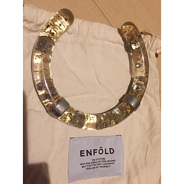 ENFOLD ストーン チョーカー グリーン クリア 3