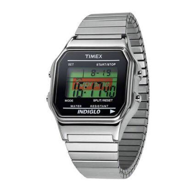 Supreme Timex Digital Watch Silver