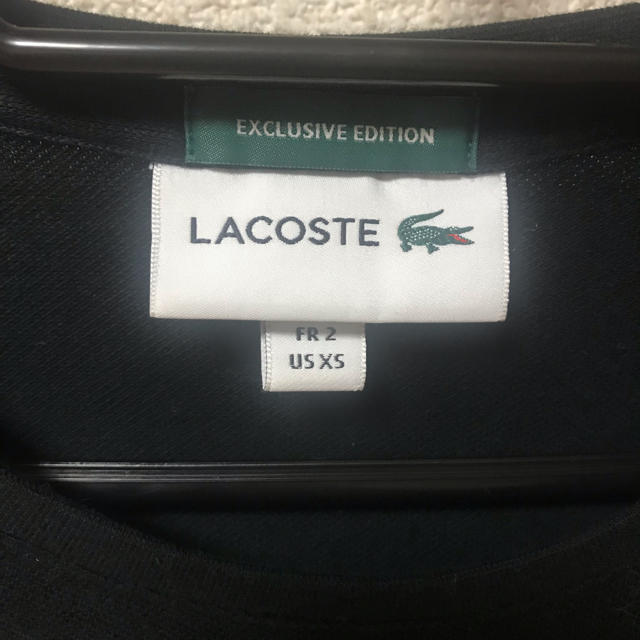 LACOSTE(ラコステ)のLACOSTE 黒 Tシャツ レディースのトップス(Tシャツ(半袖/袖なし))の商品写真