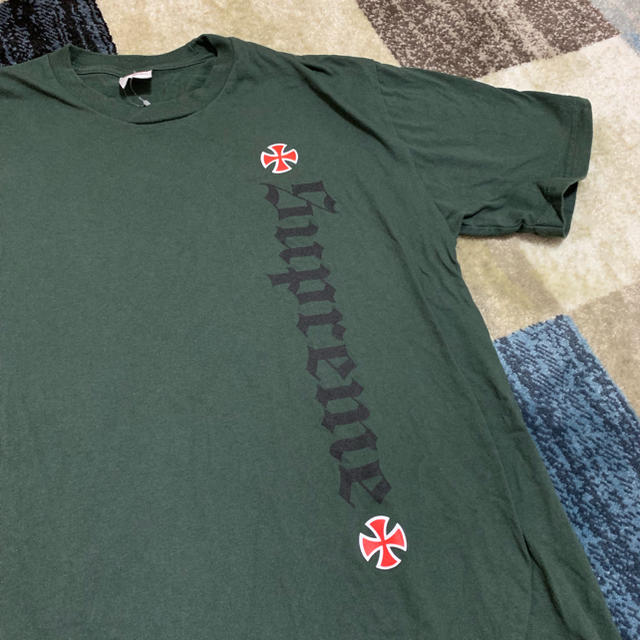 Supreme(シュプリーム)のSupreme tee green M 美中古 メンズのトップス(Tシャツ/カットソー(半袖/袖なし))の商品写真