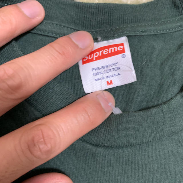 Supreme(シュプリーム)のSupreme tee green M 美中古 メンズのトップス(Tシャツ/カットソー(半袖/袖なし))の商品写真
