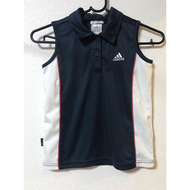 adidas(アディダス)のアディダス 襟付き Ｔシャツ タンクトップ キッズ/ベビー/マタニティのキッズ服女の子用(90cm~)(Tシャツ/カットソー)の商品写真