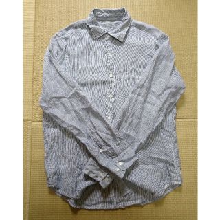 ムジルシリョウヒン(MUJI (無印良品))の【専用】無印良品 メンズ リネンシャツ L 長袖(シャツ)