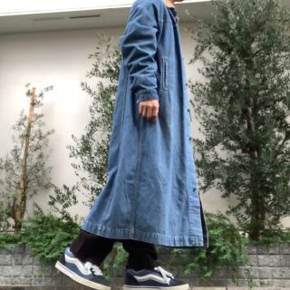 80s Levi's denim soutien collar coat