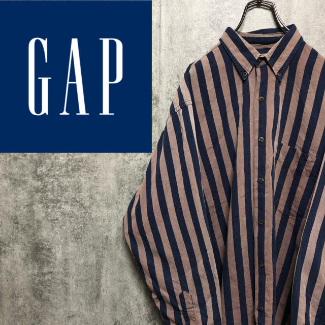 GAP(ギャップ)の【激レア】オールドギャップGAP☆レトロストライプシャツ 90s メンズのトップス(シャツ)の商品写真