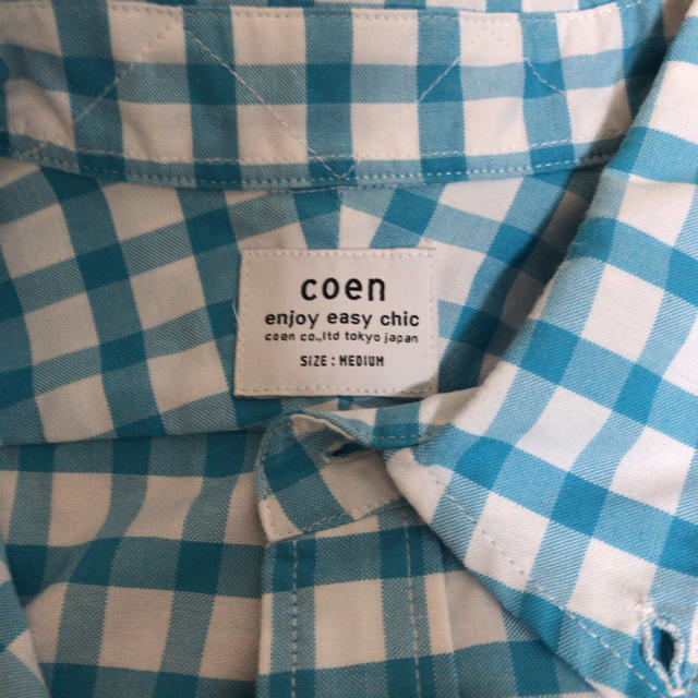 coen(コーエン)のコーエン ドライファブリックチェックオックスフォードボタンダウンシャツ メンズのトップス(シャツ)の商品写真
