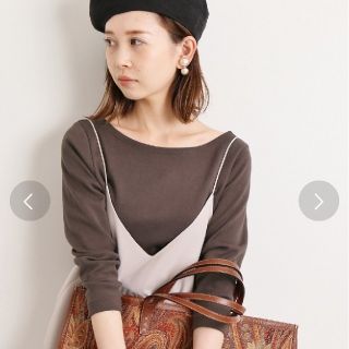 イエナ(IENA)の【新品】AURALEE/IENA🔷別注ボートネックTシャツ〈サイズ36〉(カットソー(長袖/七分))