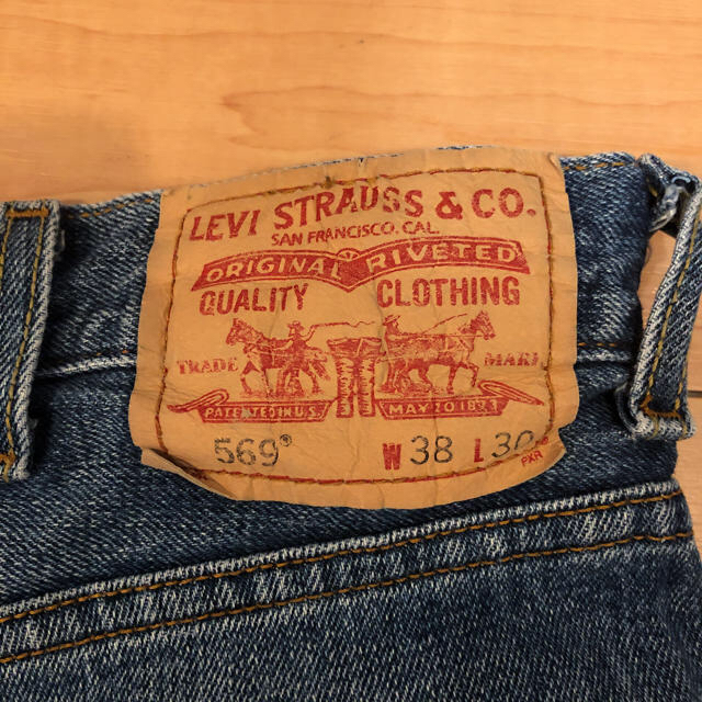 Levi's(リーバイス)の超希少 90s ビンテージ リーバイス 569 ルーズ ワイド バギー デニム メンズのパンツ(デニム/ジーンズ)の商品写真