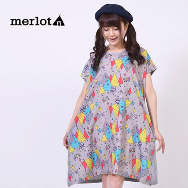 merlot(メルロー)の新品♡お値下げ♬こびととかくれんぼワンピ レディースのワンピース(ミニワンピース)の商品写真