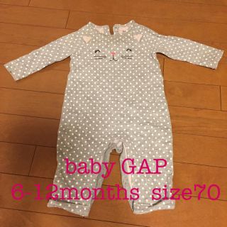 ベビーギャップ(babyGAP)のbaby GAP ネコ ロンパース(ロンパース)