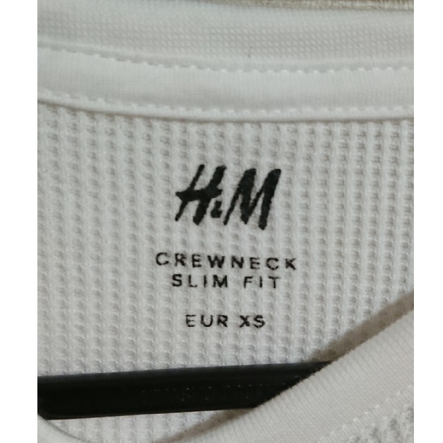 H&M(エイチアンドエム)のH&M 長袖ワッフルTシャツ メンズのトップス(Tシャツ/カットソー(七分/長袖))の商品写真