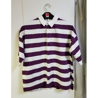 ユナイテッドアローズ(UNITED ARROWS)のTシャツ 紫×白ボーダー(Tシャツ(半袖/袖なし))