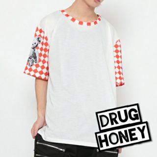 ファンキーフルーツ(FUNKY FRUIT)のごま焼酎様専用【ユニセックス】スケルトンテディ＆ブロックチェックプリントT(Tシャツ/カットソー(半袖/袖なし))