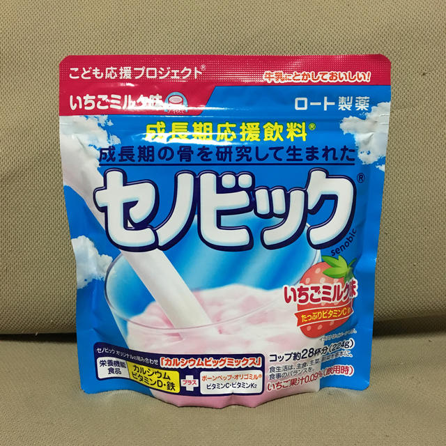 ロート製薬(ロートセイヤク)のセノビック いちごミルク味 食品/飲料/酒の健康食品(その他)の商品写真