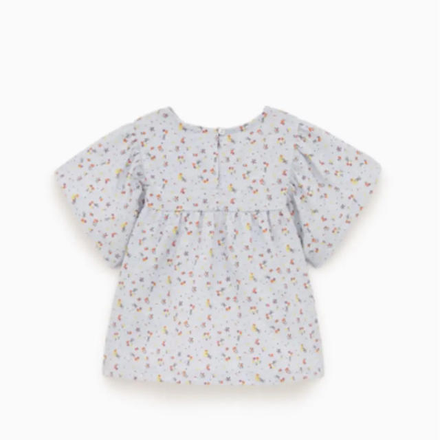 ZARA KIDS(ザラキッズ)のzarababy  フローラルTシャツ  104 キッズ/ベビー/マタニティのキッズ服女の子用(90cm~)(Tシャツ/カットソー)の商品写真