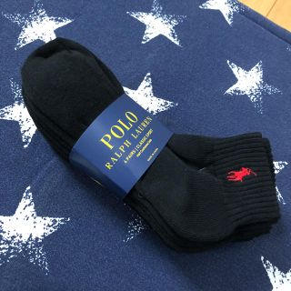 ラルフローレン(Ralph Lauren)の新品 ラルフローレン ショートソックス 靴下 6足セット ブラック ワンポイント(ソックス)