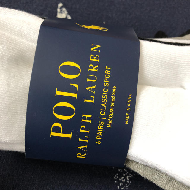 Ralph Lauren(ラルフローレン)の新品 ラルフローレン ショートソックス 靴下 6足セット ワンポイント   メンズのレッグウェア(ソックス)の商品写真