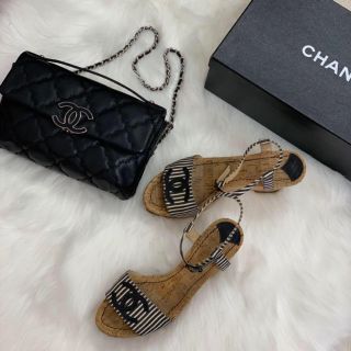 シャネル(CHANEL)のシャネル☆マリンウエッジサンダル(サンダル)