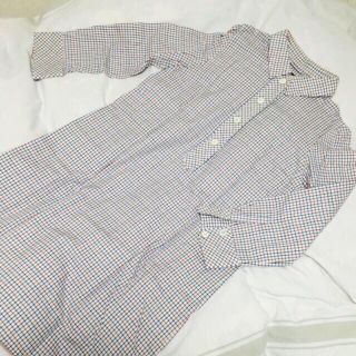 アーペーセー(A.P.C)のA.P.Cチェックシャツワンピース(ひざ丈ワンピース)