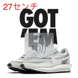 ナイキ(NIKE)のsacai × ナイキ LD ワッフル 白 27センチ(スニーカー)