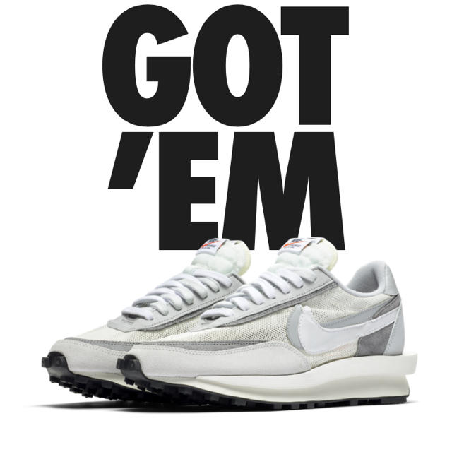 Nike X sacai LDワッフル summit white