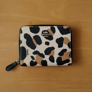 COACH - 新品未使用品 コーチ ミニウォレット レオパード柄の通販