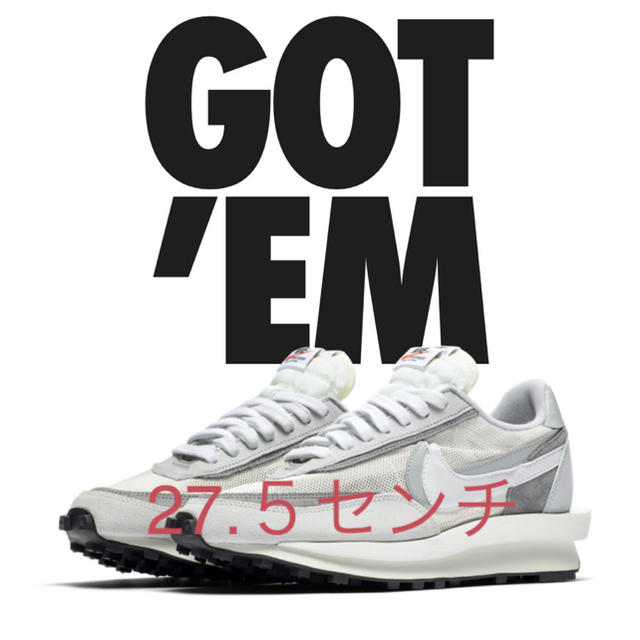 国産】 - sacai sacai 27.5センチ 白 ワッフル LD ナイキ 国産】 - sacai sacai 27.5センチ 白 ワッフル LD ナイキ