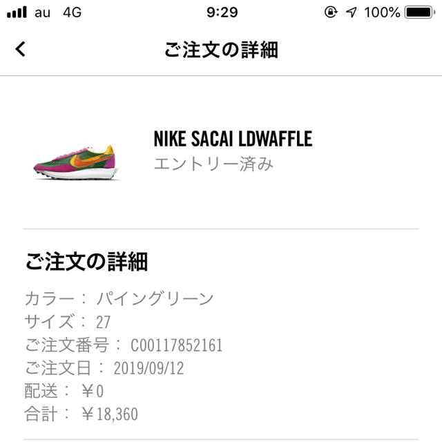 メンズNIKE SACAI