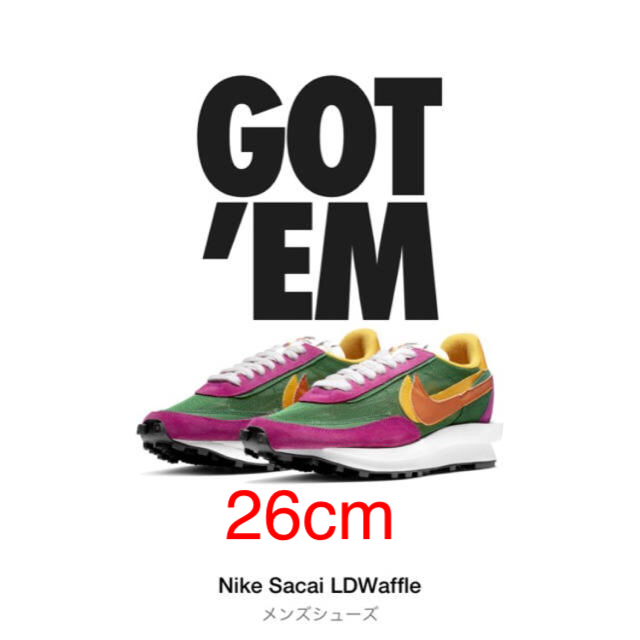高い品質 NIKE - NIKE sacai LD ワッフル 26cm スニーカー