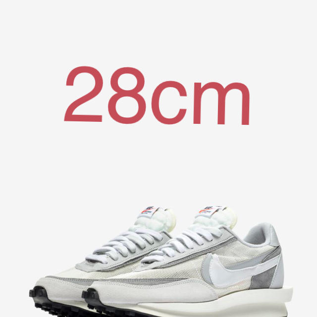 Nike sacai LDWaffle WHITE GRAY 28cm