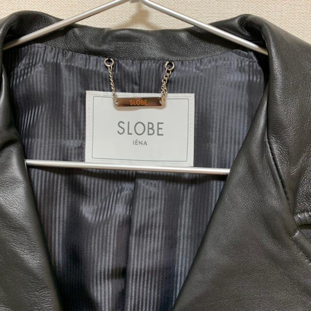 SLOBE IENA(スローブイエナ)のSLOBE IENA レザーライダースブルゾン レディースのジャケット/アウター(ライダースジャケット)の商品写真