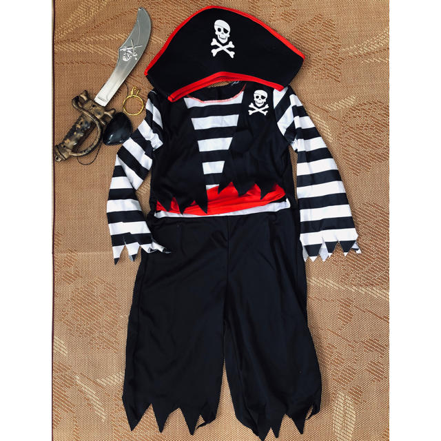 ☆ハロウィン ☆海賊 パイレーツセット キッズ/ベビー/マタニティのキッズ服男の子用(90cm~)(その他)の商品写真