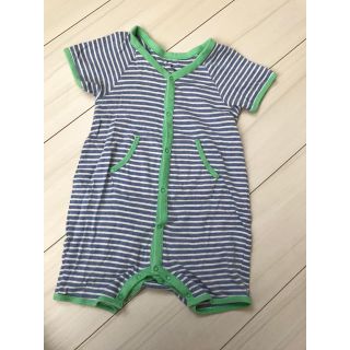 ベビーギャップ(babyGAP)のbaby GAPボーダーロンパース 12-18m(ロンパース)