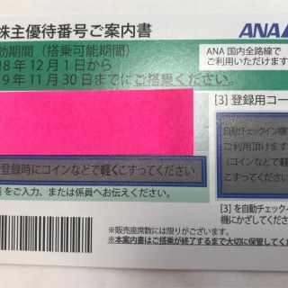 エーエヌエー(ゼンニッポンクウユ)(ANA(全日本空輸))のANA 株主優待券(その他)